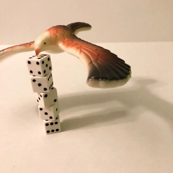 Vintage Magic Balancing Bird Bald Eagle Stays In The Air Taiwan - Picture 3 of 13